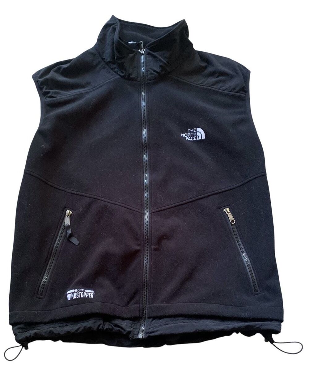 THE NORTH FACE WINDSTOPPER GORE black Fleece VEST Men's sz L